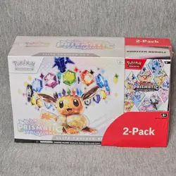 Pokemon Scarlet & Violet Prismatic Evolutions ETB / Booster Bundle Costco 2-Pack - Image 1