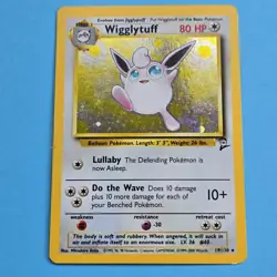 Pokemon TCG Wigglytuff 19/130 Base Set 2 Unlimited Holo - Image 2