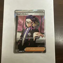 Boss’s Orders 256/217 Ultra Rare Full Art Pokemon TCG Ascended Heroes - Image 1