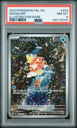 Magikarp 203/193 Illustration Rare Pal En-paldea Evolved Pokemon PSA 8 - Image 1