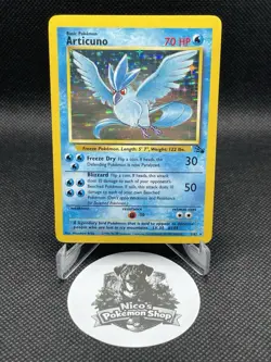 Pokemon TCG Articuno 2/62 Fossil Holo Rare 70HP Wizards 1999 Unlimited - Image 1