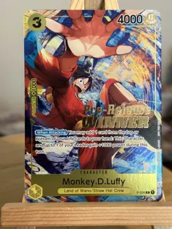 Monkey D. Luffy Winner P-036 OP04 Pre-Release Promo One Piece Card - Image 4