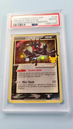Greninja PSA 8 2021 Pokemon Celebrations Gold Star Black Star Promo SWSH144 🐸🐸 - Image 1