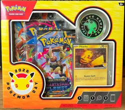Pokemon Day 2026 Collection Sealed Box Exclusive Pikachu Foil Promo Card & Coin - Image 1