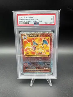 2002 POKEMON LEGENDARY COLLECTION #3/110 CHARIZARD REVERSE FOIL PSA 5 - Image 1