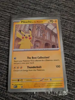 Pokemon x Natural History Museum Promo - Pikachu At The Museum JUMBO card - Image 1
