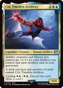 Cid Timeless Artificer, Final Fantasy Magic the Gathering, FIN MTG TCG - Image 3