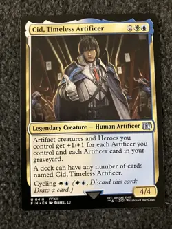 Magic The Gathering MTG - Cid, Timeless Artificer (0418) - Final Fantasy - Image 1