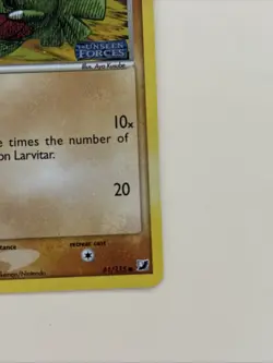 Pokemon TCG EX Unseen Forces Larvitar 61/115 Reverse Stamped Holo - Image 3