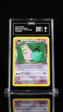 2000 Pokemon 1st Edition Team Rocket - Dark Slowbro Holo #12 - TAG 9 - 938/1000 - Image 1