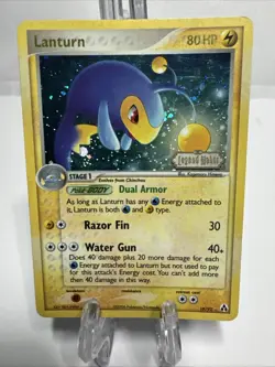 Lanturn 19/92 Reverse Holo Rare EX Legend Maker Stamped Card 2006 LP Pokemon TCG - Image 1