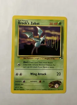 Pokemon Card - Brock's Zubat Gym Heroes 24/132 Rare - Image 1