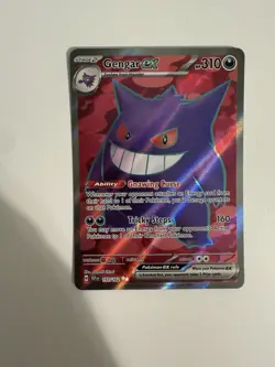 Pokemon Gengar EX Full Art Ultra Rare TCG Card Temporal Forces 193/162 - Image 1