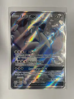 Pokemon TCG Lugia GX Full Art Ultra Rare Card 207/214 Lost Thunder NM - Image 1