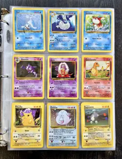 Huge Vintage Pokemon Card Collection Lot Binder Wotc 1999 Base Set Holos More - Image 3