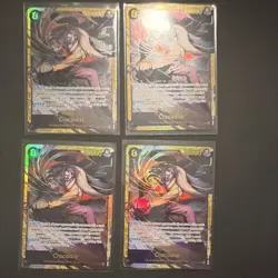 Bandai One Piece Card Game Crocodile Foil Lot OP14 4 Cards Character - Image 1