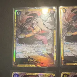 Bandai One Piece Card Game Crocodile Foil Lot OP14 4 Cards Character - Image 3