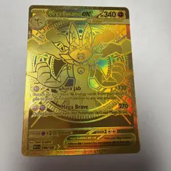 Mega Lucario ex Pokemon TCG Card ME01 Mega Evolution #188/132 Hyper Rare NM - Image 1