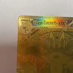 Mega Lucario ex Pokemon TCG Card ME01 Mega Evolution #188/132 Hyper Rare NM - Image 2