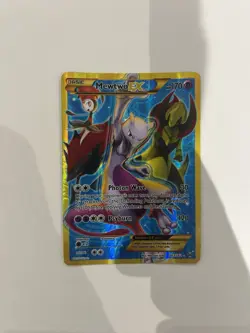 NM! Mewtwo EX (163/162) XY BREAKthrough Full Art Secret Rare Pokemon Card! - Image 1