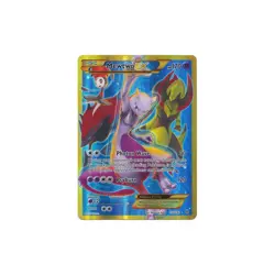 Mewtwo EX 163/162 Breakthrough Full Art Secret Rare Gold Border Pokemon Card - Image 1