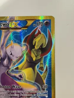 Mewtwo EX 163/162 Breakthrough Full Art Secret Rare Gold Border Pokemon Card - Image 5