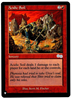 Acidic Soil 172/350 Non Foil The List Reprint Magic The Gathering NM - Image 1