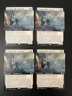 MTG- Scholar of New Horizons x4 - Brother's War: Commander - Extended Art - Image 1
