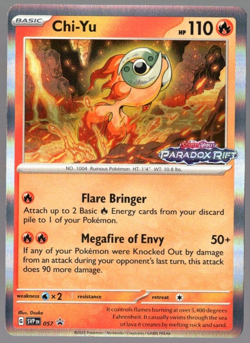 Chi-Yu SVP 057 Pre Release Black Star Promo Paradox Rift Pokemon TCG NM - Image 1