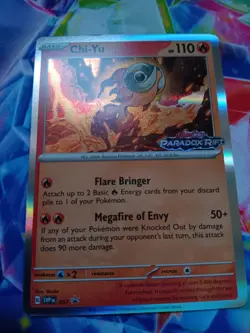 Chi-Yu SVP057 Black Star Promos Paradox Rift Prerelease Holo Pokemon TCG 2023 NM - Image 1