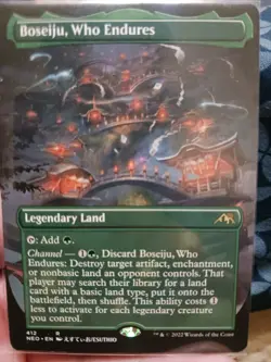Boseiju, Who Endures (Borderless) Kamigawa: Neon Dynasty Foil - Image 1