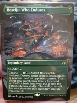 Boseiju, Who Endures (Borderless) Kamigawa: Neon Dynasty Foil - Image 2