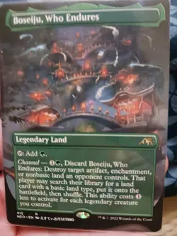 Boseiju, Who Endures (Borderless) Kamigawa: Neon Dynasty Foil - Image 3