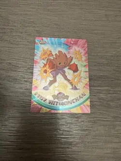 Pokemon Hitmonchan #107 Chrome Topps TV Animation Edition Series 2 Silver Foil - Image 2