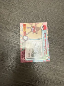 Pokemon Hitmonchan #107 Chrome Topps TV Animation Edition Series 2 Silver Foil - Image 3