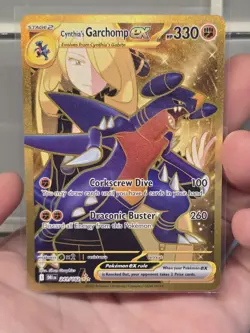 Pokemon TCG Cynthia's Garchomp Hyper Rare 241/182 Sv10: Destined Rivals HR Mint - Image 1