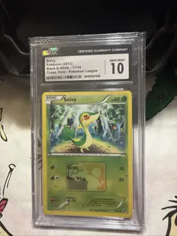 Snivy 1/114 Crosshatch Pokemon League Black & White RARE PROMO - Image 1