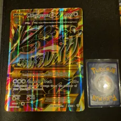 Jumbo Overszived Pokemon Card Mega M Rayquaza EX 98/98 Ancient Origins Full Art - Image 1