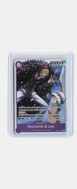 Rosinante & Law One Piece The Azure Sea's Seven #EB04-038 Super Rare Holo Foil - Image 1