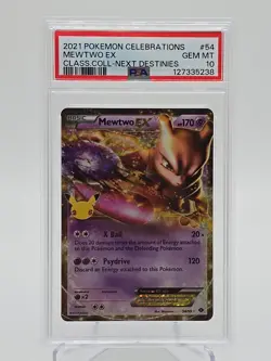 2021 POKEMON CELEBRATIONS CLASSIC COLLECTION #54 MEWTWO EX PSA 10 - Image 1