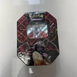 Paldean Fates Charizard EX Tin with Charizard Promo - Pokemon TCG - New Sealed - Image 1