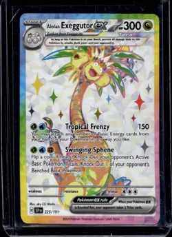 2024 Pokemon SV Surging Sparks SSP EN Alolan Exeggutor Ex #225/191 - Image 1