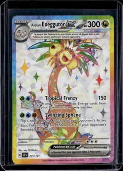2024 Pokemon SV Surging Sparks SSP EN Alolan Exeggutor Ex Reverse Holo #225/191 - Image 1