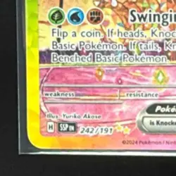 2024 Pokemon Gaming SV Surging Sparks - SSP EN Alolan Exeggutor Ex #242/191 - Image 4