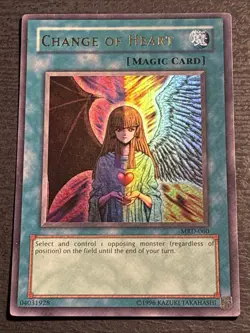 Change of Heart MRD-060 Unlimited Edition Ultra Rare Yu-Gi-Oh Card Played MP - Image 1