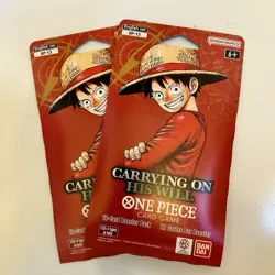 2x ENGLISH One Piece CCG: Carrying On His Will - Sleeved Booster Pack - OP-13 - Image 1
