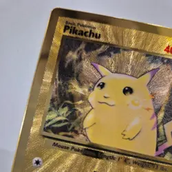 Pokemon TCG Pikachu 58/102 Celebrations Gold Metal Card - Image 2