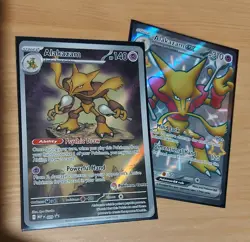 Pokemon TCG Alkazam Pokemon Center Promo Mega Evolution Card + Shiny bonus - Image 1