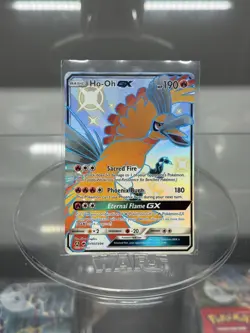 Pokemon TCG Ho-Oh GX Hidden Fates Full Art Ultra Rare Card SV50/SV94 - Image 1