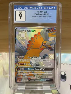 Pokemon TCG Ho-Oh GX Full Art Shiny Holo Card Hidden Fates SV50/SV94 - Image 1